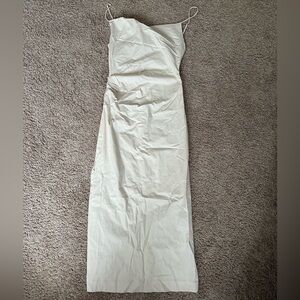Zara cream white long dress with straps